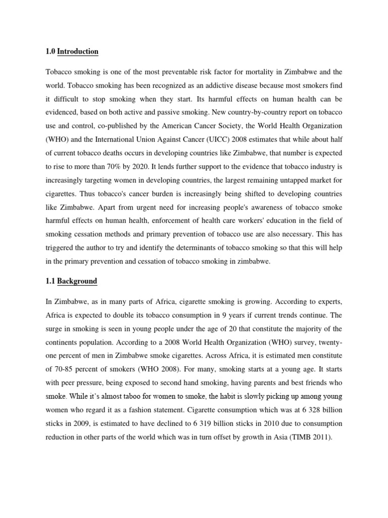 Tobacco Smoking Pdf Tobacco Smoking Addiction