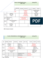 DPT Spring 2024 Timetable