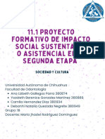 11.1 Proyecto Formativo de Impacto Social Sustentable o Asistencial en Su Segunda Etapa