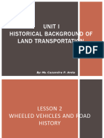 Unit I Lesson 2 Wheeled Vehicles and Road History Converted 1