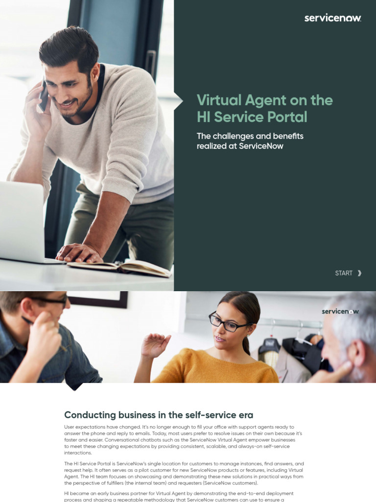 Virtual Agent On The Hi Service Portal Case Study Ebook | PDF | Scrum ...
