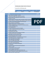 Entrepreneurial Characteristics Checklist