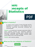 Basic Concepts of Statistics - Part 1