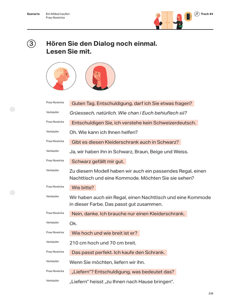 Sprechen Dialog 4 A1 | PDF