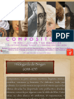 Compositoras 7 Marzo 24 Conservatorio Profesional de Música de León