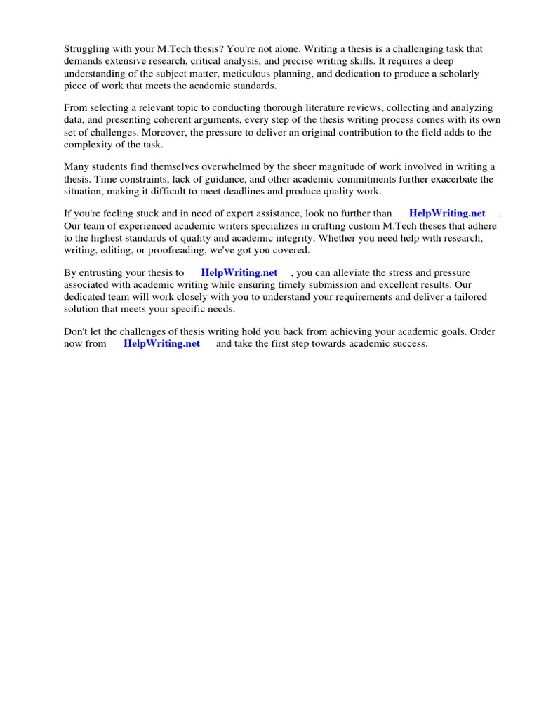 Thesis Mtech Pdf Thesis Engineering