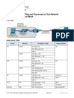 13.3.2 Packet Tracer Use Ping and Traceroute To Test Network Connectivity Physical Mode