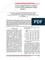 Improvement of Voltage Profile by Optimal Integration of PV-DG in Distribution Power System