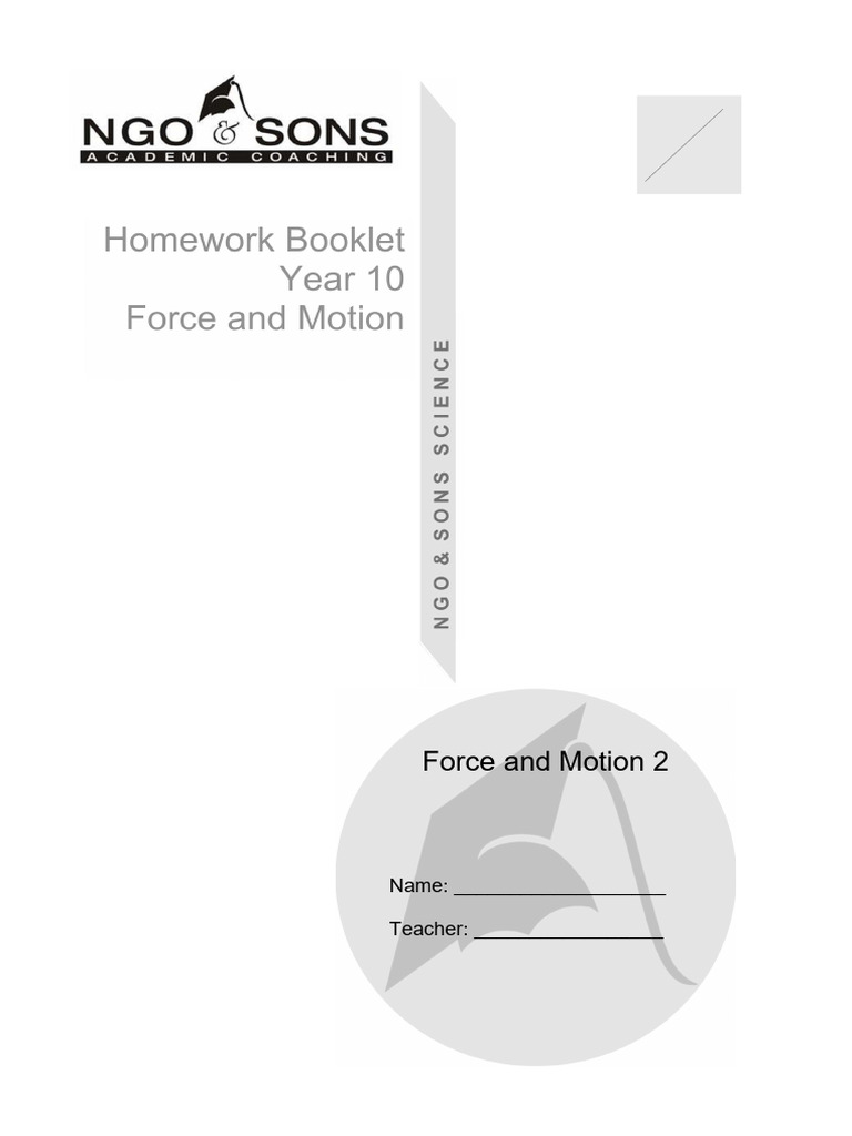 Force and motion homework 2 pdf velocity acceleration
