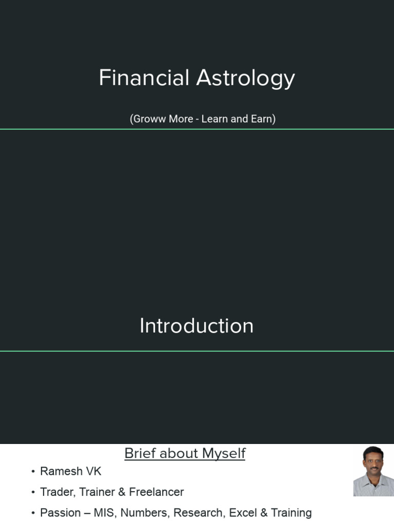 Traders Guide to Financial Astrology | PDF | Planets In Astrology ...