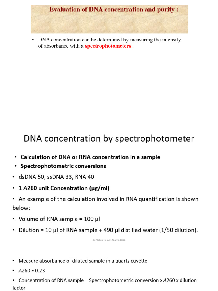 DNA Analysis for Lab Researchers | PDF | Wellness | Technology ...