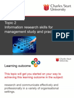 MGT501 Topic 2 Information Research Skills