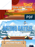 Acting - And.writing - Techniques Presentation