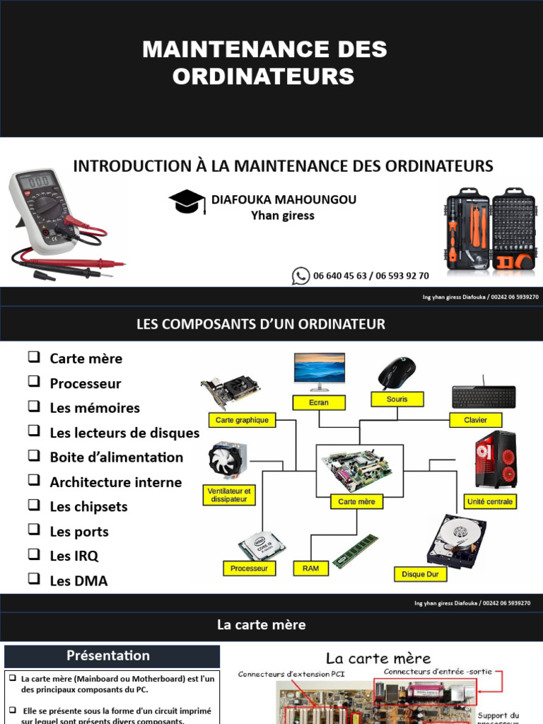 Guide de maintenance des ordinateurs | PDF | Microprocesseur | Mémoire vive
