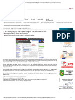 Cara Menyimpan Halaman Blog Ke Dalam Format PDF Menggunakan Google Chrome