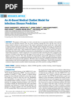 An AI-Based Medical Chatbot Model For Infectious Disease Prediction