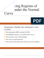Review On The Z Values Under The Normal Curve