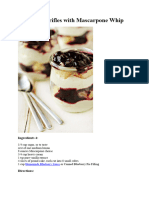 Blueberry Trifles With Mascarpone Whip