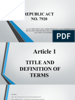 Republic Act No. 7920 1