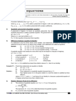 1.1 Quadratic Equation (Theory)