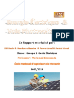 Rapport Photovoltaique