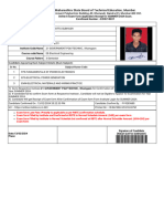 Exam Form Application of Candidate For FY4283680 DSW2