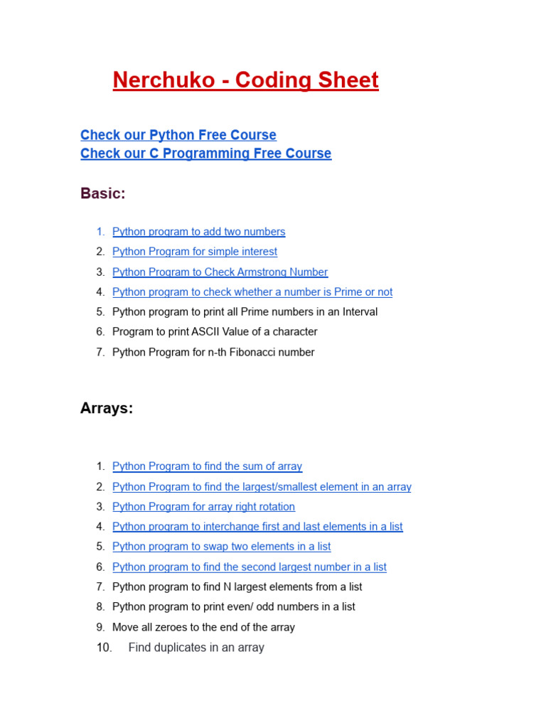 Python Coding Exercises and Tutorials | PDF | Computers