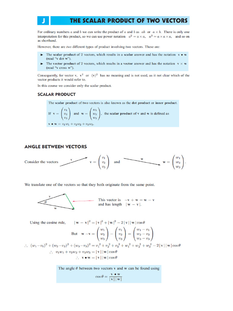 3.5 Scalar and Vector | PDF