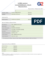 Request Form Special Assistance Death Bro Sherwin