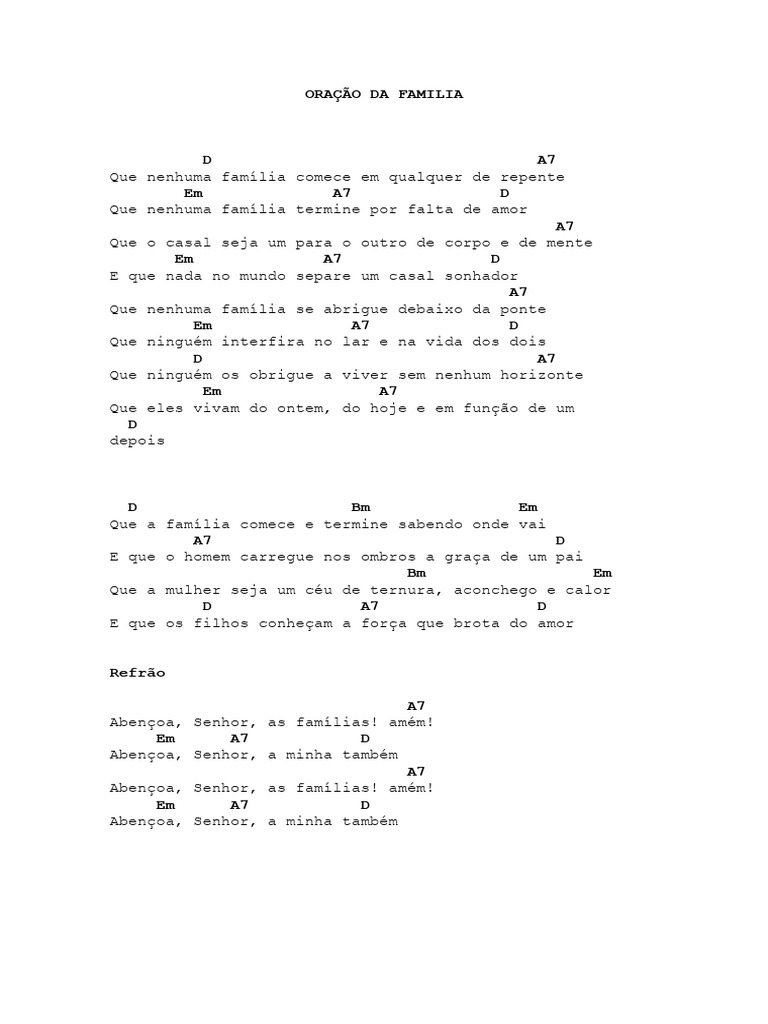 Oração Da Familia Pdf
