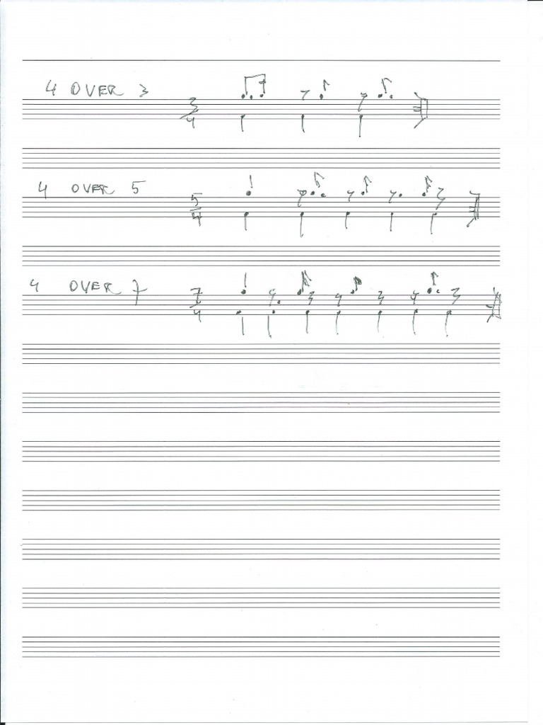 Polyrhythms With16 TH Notes Subdivision | PDF