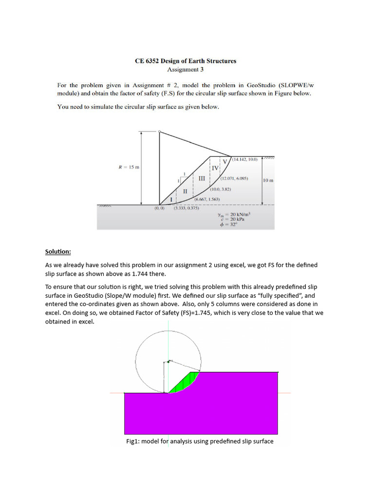 Slope Stability Analysis Using GeoStudio | PDF | Applied And ...