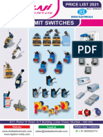 Jai Balaji - Limit Switches - New Price List 2021 (26!08!2021)