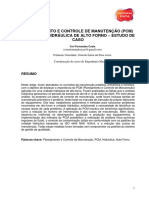Planejamento e Controle de Manutenção (PCM) em Unidade Hidráulica de Alto Forno - Estudo de Caso - TCC - Yuri F. Costa
