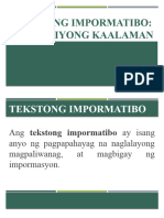 Tekstong Impormatibo