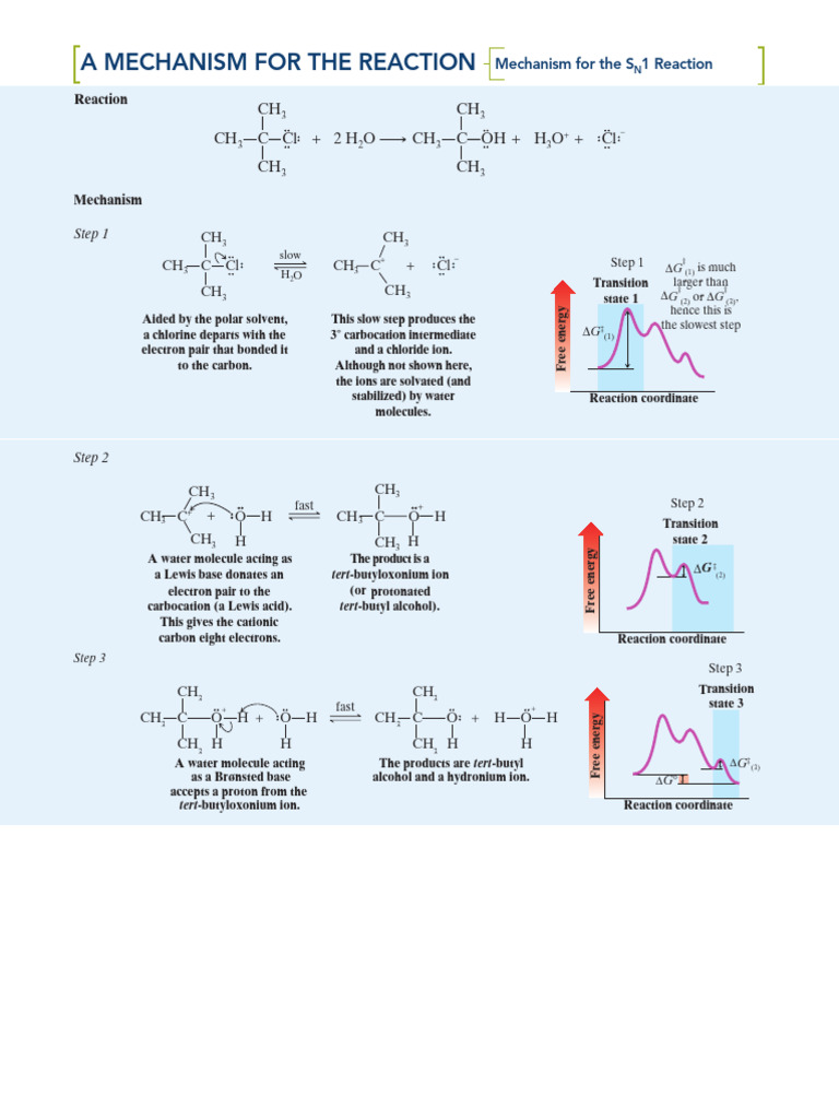 Sn1 Mechanism Pdf