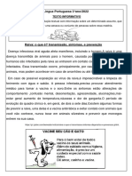 A Raiva Texto Informativo