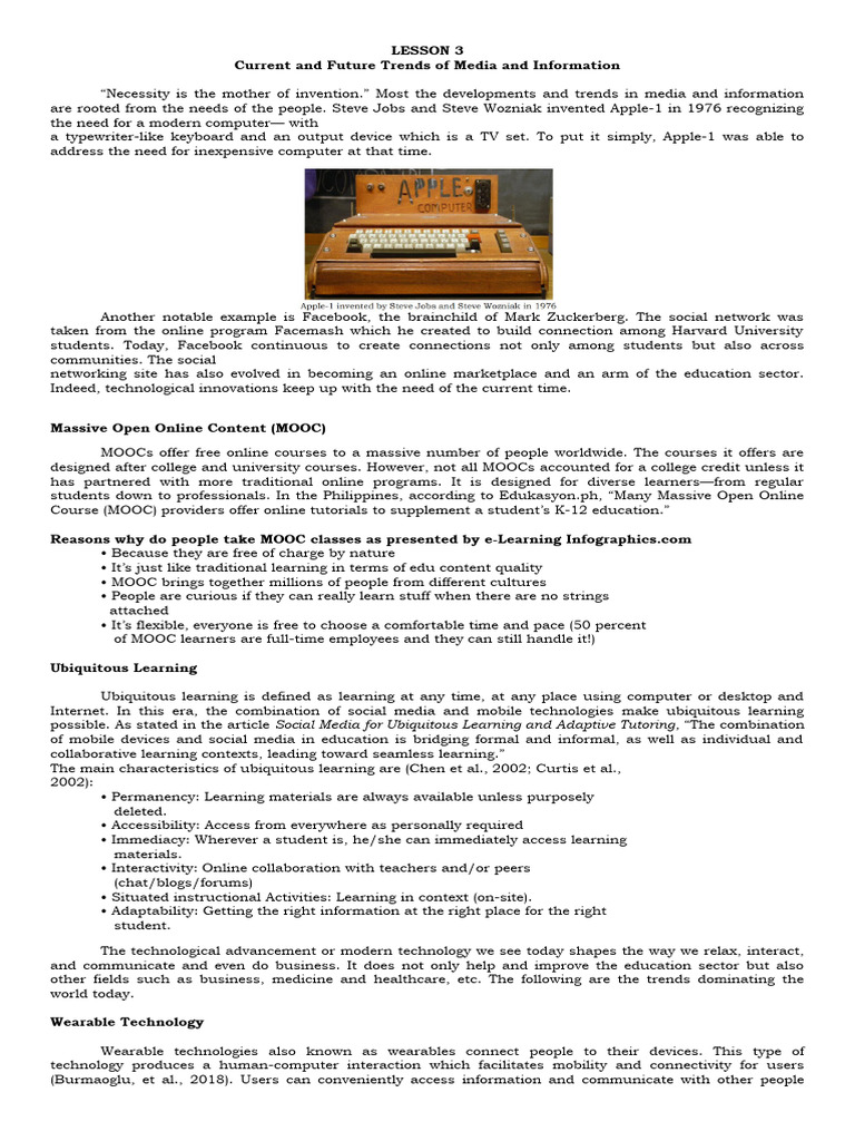 Trends in Media and Information Literacy | PDF | Literacy | Educational ...
