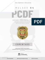 4º Simulado Completo - PCDF 2021 (Pós-Edital) - Projeto Caveira Gabarito