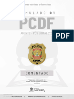 1º Simulado Completo - PCDF 2021 (Pós-Edital) - Projeto Caveira Gabarito