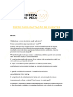 Textos para Mensagens Curso Limpeza de Pele 360