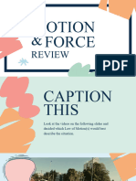 Force and Motion Quiz Presentation Colorful Illustrated