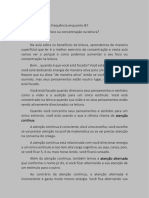 4 - Como Aumentar o Foco Na Leitura