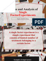 3.0 Design and Analysis of Single Factor Experiments Harold