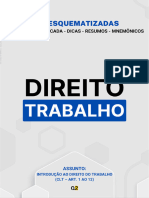 02 Introducao Ao Direito Do Trabalho CLT Art 1 Ao 12 Esquematizado