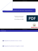 Presentacion5 - Integracion de Potencias de Funciones Trigonométricas