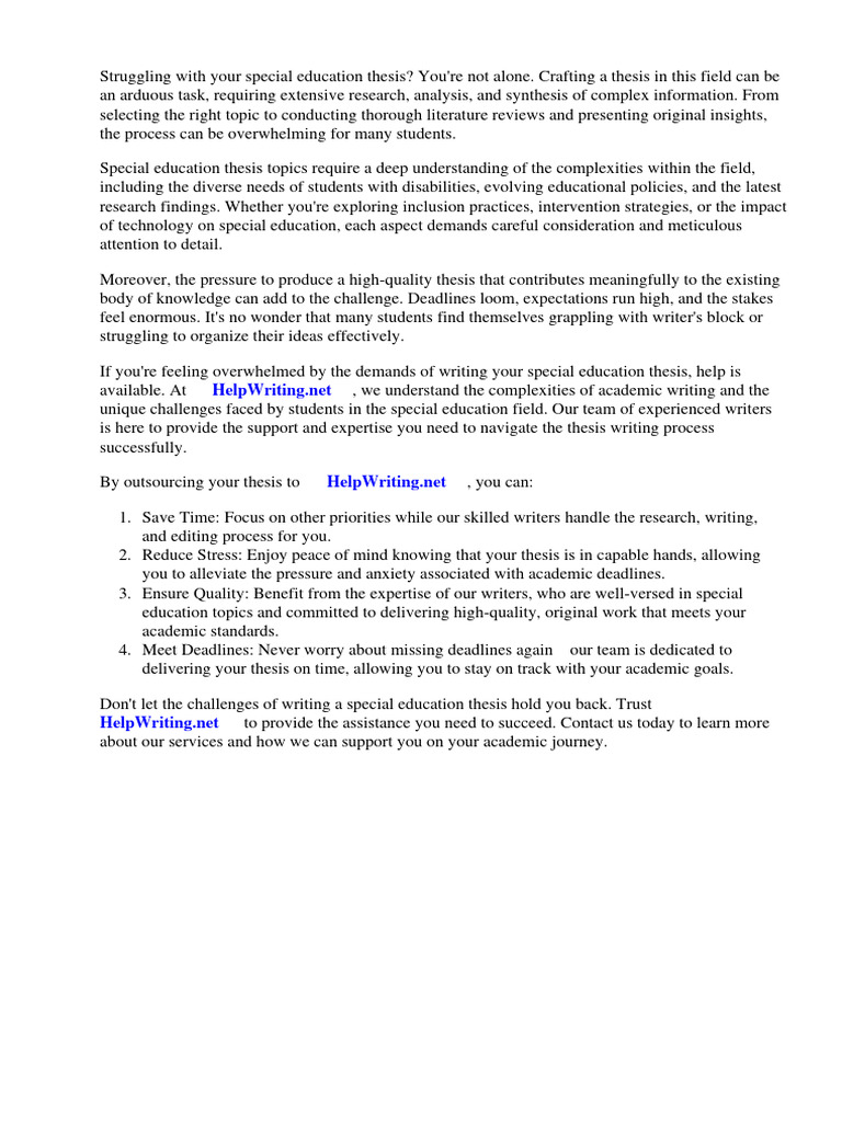 CURRENT RESEARCH TOPICS IN SPECIAL EDUCATION intelligence overview