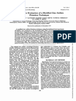 Comparative Evaluation of A Modified Zinc Sulfate Flotation Technique