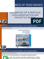 CE008-Module 3 - Kinematics of A Particle-Curvilinear Motion