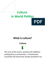Culture in World Politics